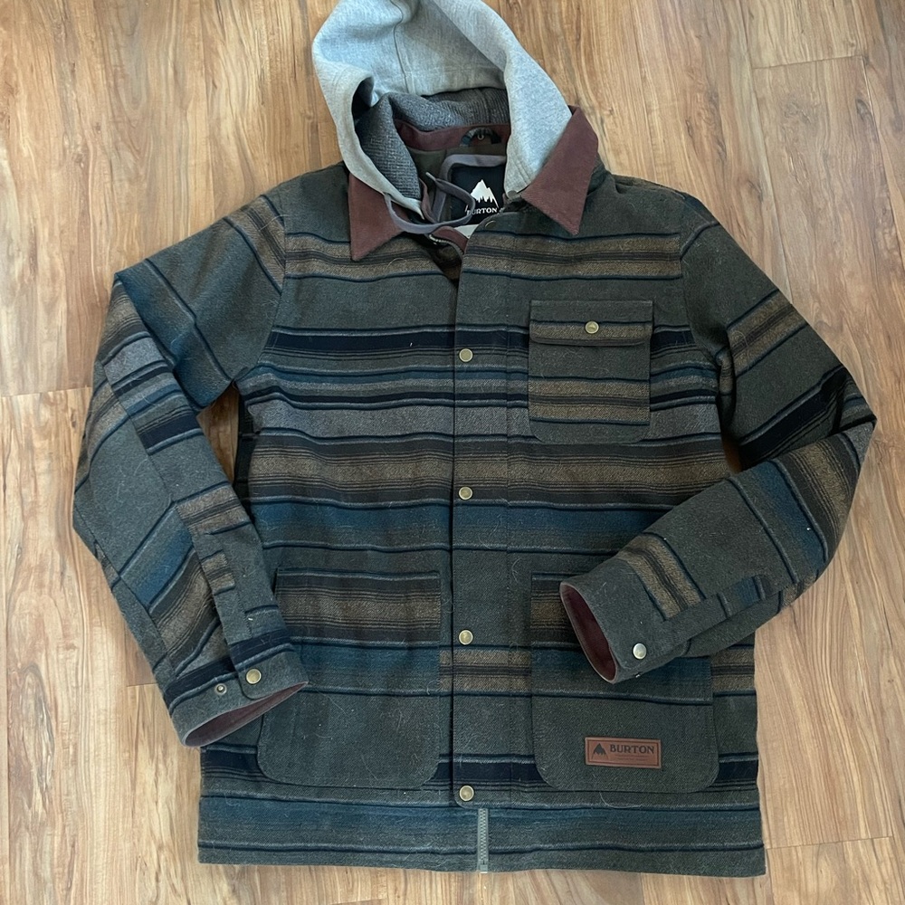 Burton Men's Multicolor Striped Jacket with Hood